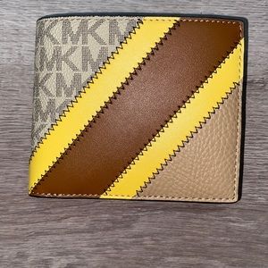NWT MK mens wallet with coin pouch
